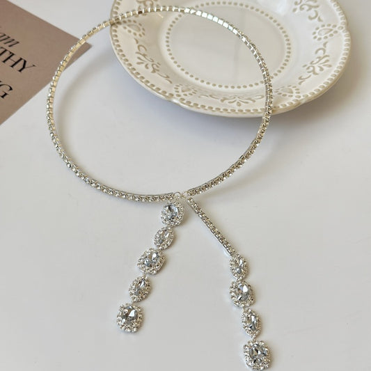 Evening wear collection - Super sparkle necklace full of diamond fringe