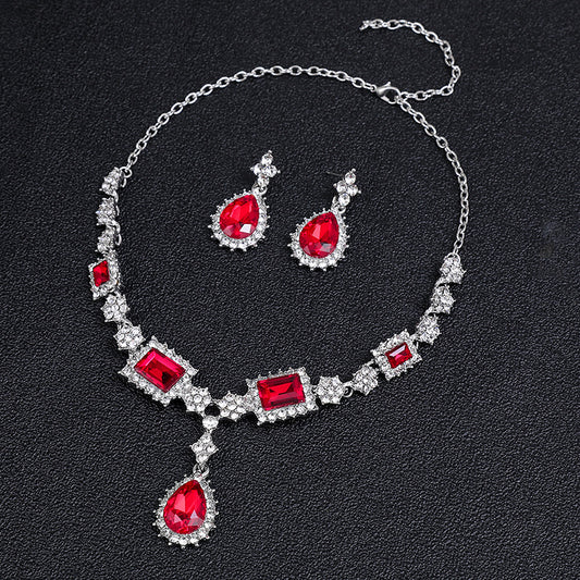 Evening wear collection - Red gem necklace