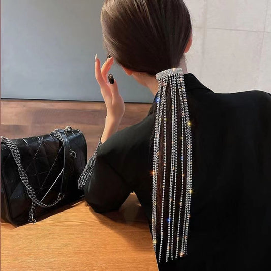 Rhinestone fringe elegant hair accessories